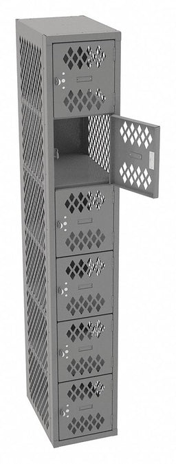 Bx Lckr 6x1Lckr Gray 72 x12 x18 Assm
