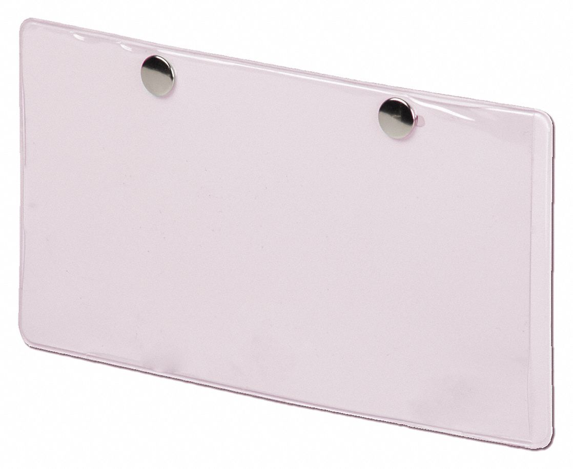 Label Holder Pink Smooth Pocket