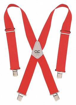 Suspenders Elastic Red 56in-48in 1PK