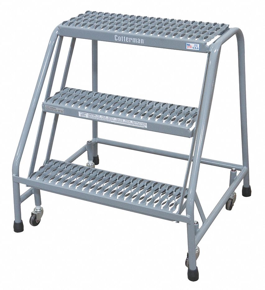 Rolling Ladder Welded Platform 30In H