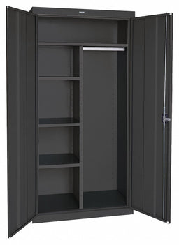 Storage Cabinet 72 x46 x24 Black 4Shlv