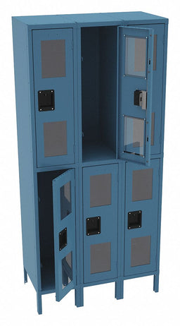 Wrdrb Lckr 2x3Lckr Blue 78 x36 x18 Assm