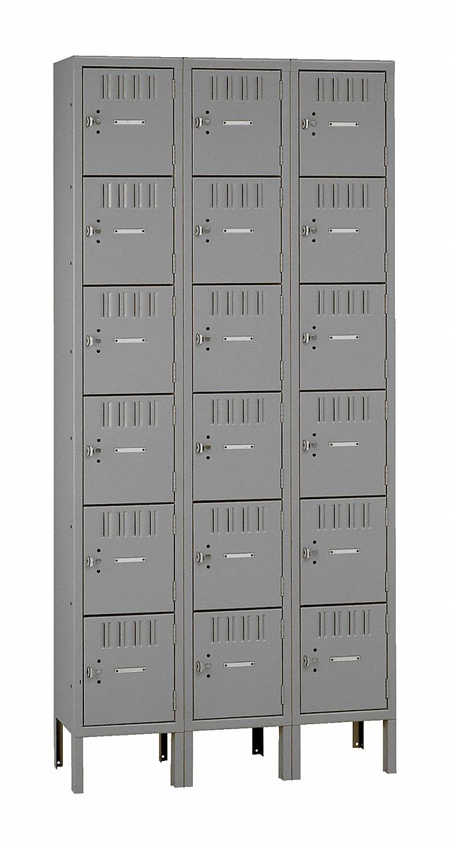 Bx Lckr 6x3Lckr Gray 78 x36 x12 UnAssm