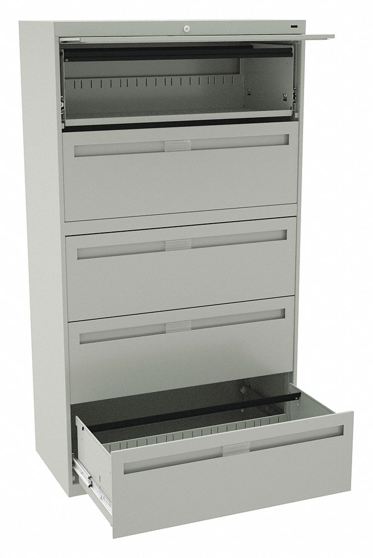 Lateral File Cabinet Light Gray