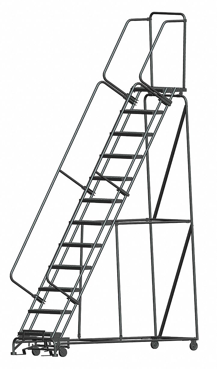 Lockstep Rolling Ladder Steel 120 In.H