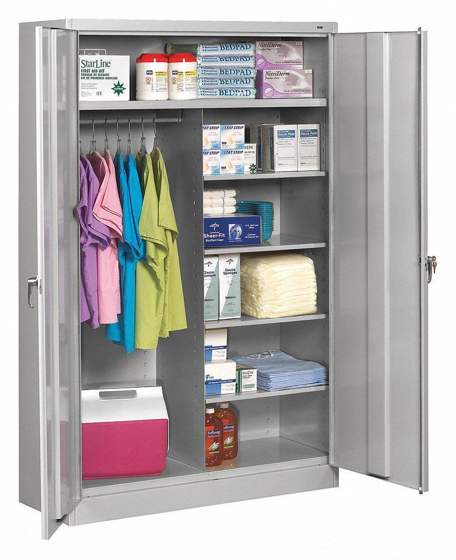 Storage Cabinet 78 x48 x18 LtGry 5Shlv