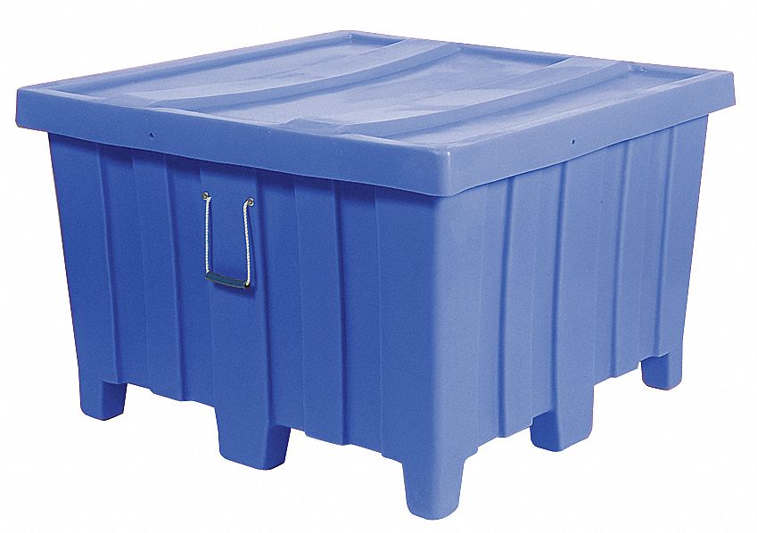 Ribbed Wall Container Blue