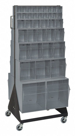 Bin Storage Rack Powder Coated 52 in