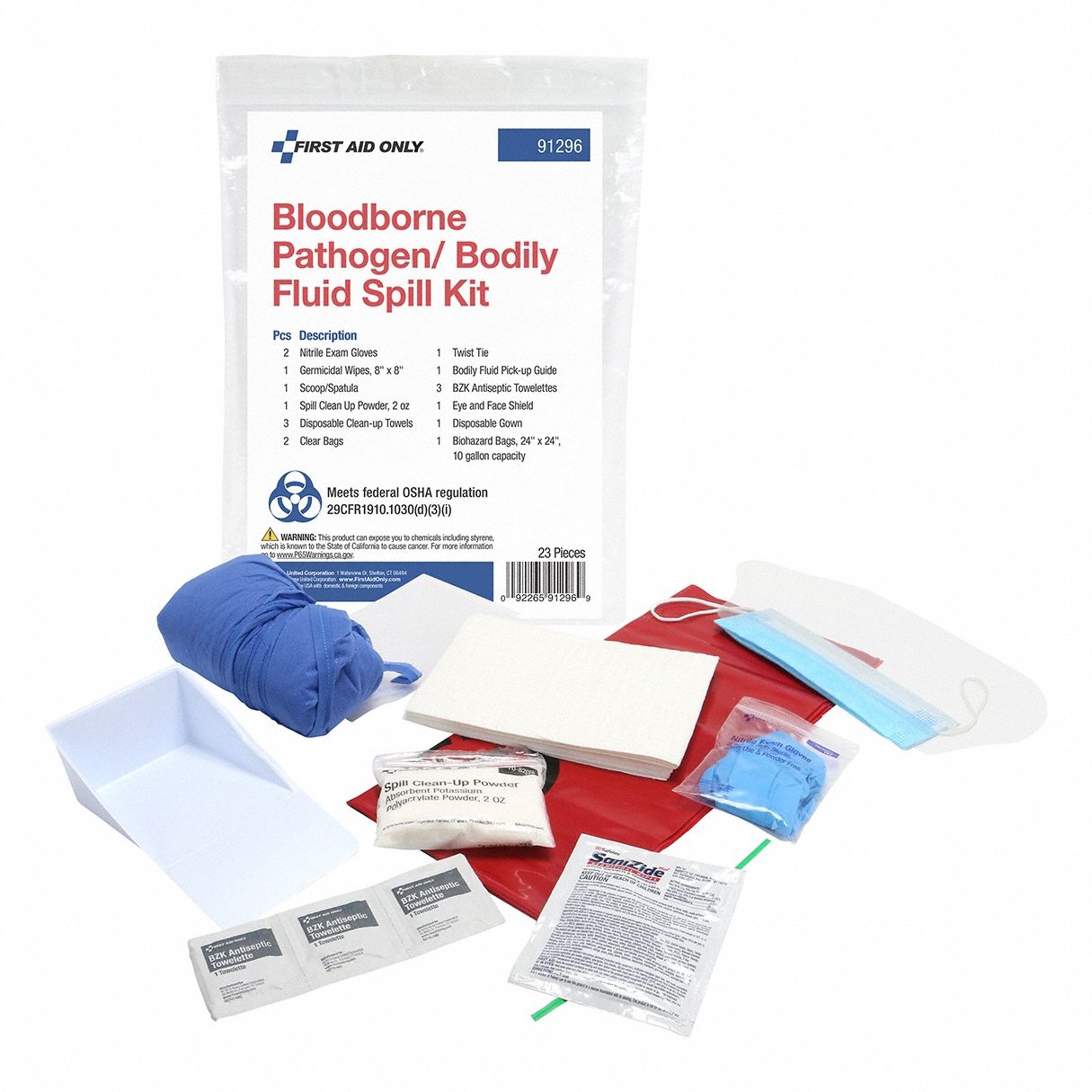 Bloodborne Pathogen Bodily Fluid Kit