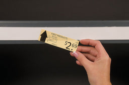 LblHldr Clear/White Smooth Slide-In PK6