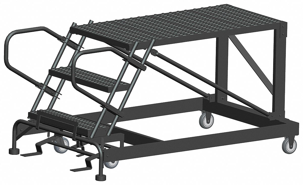 Roll Work Platform Steel Single 30 In.H