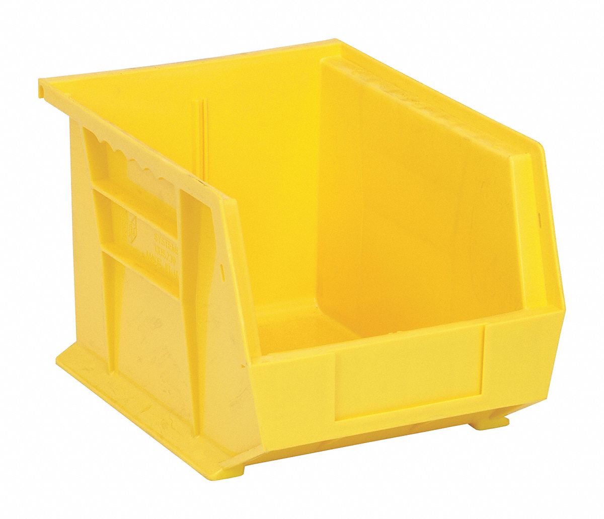 F0604 Hang and Stack Bin Yellow PP 7 in