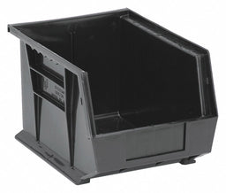 F0604 Hang and Stack Bin Black PP 7 in