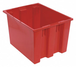 E1881 Stk and Nest Ctr Red Solid Polypropylene