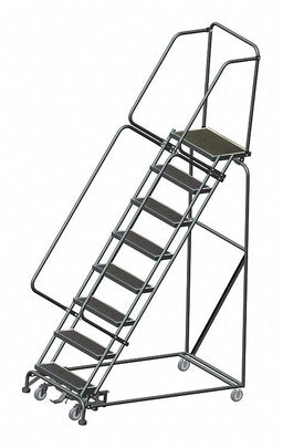 Slope Lockstep Roll Ladder Steel 80 In.H
