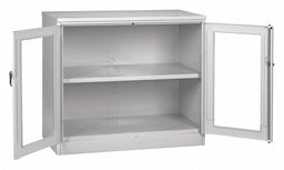 Storage Cabinet 42 x48 x24 LtGry 2Shlv