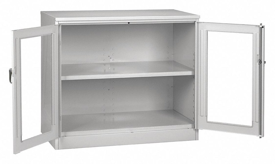 Storage Cabinet 42 x48 x24 LtGry 2Shlv