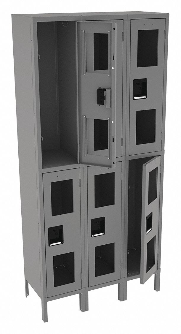Wrdrb Lckr 2x3Lckr Gray 78 x36 x15 Assm