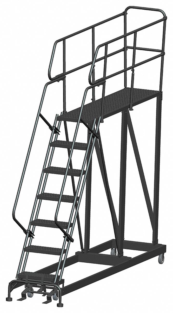Roll Work Platform Steel Single 70 In.H