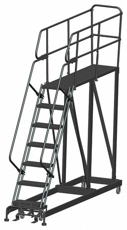 Roll Work Platform Steel Single 70 In.H