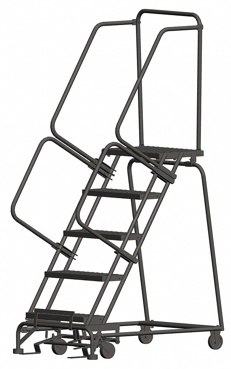 Lockstep Rolling Ladder Steel 50 In.H