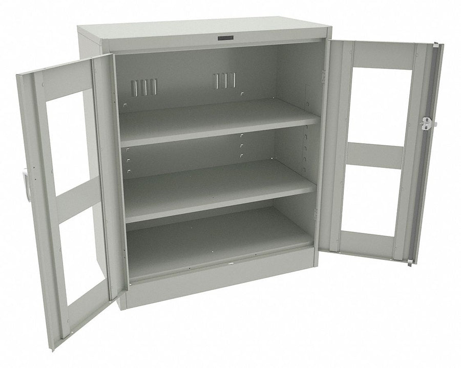 Storage Cabinet 42 x36 x18 LtGry 2Shlv