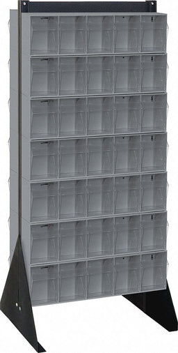 Bin Storage Rack Powder Coated 52 in