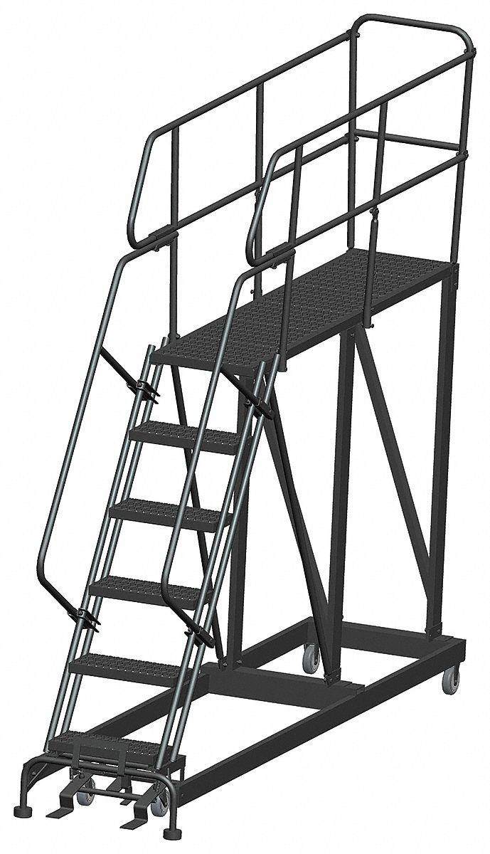 Roll Work Platform Steel Single 60 In.H