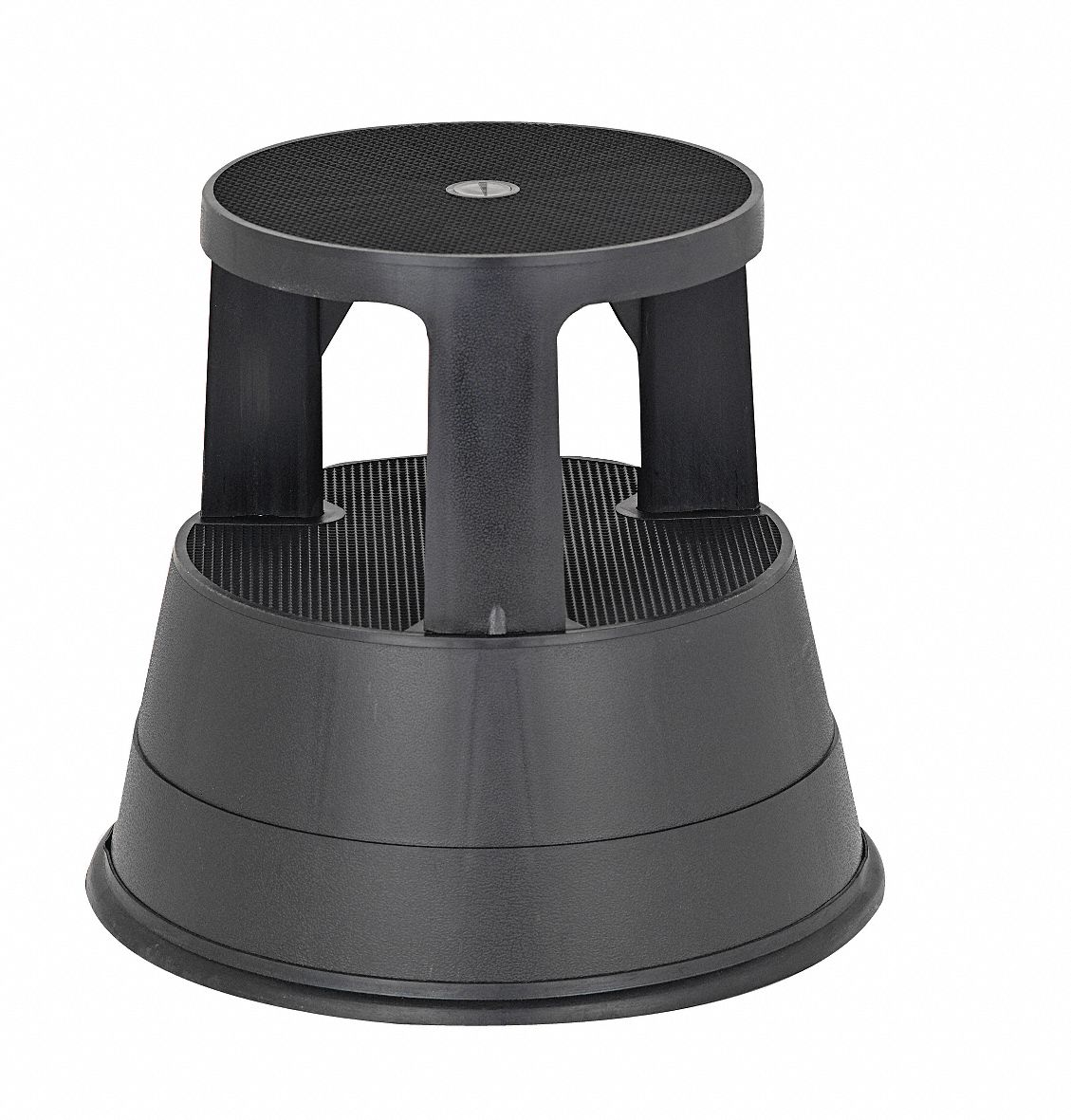 Office Step Stool Black 15 in H