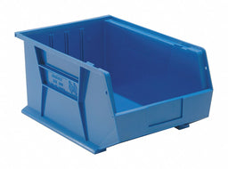 F0608 Hang and Stack Bin Blue PP 8 in