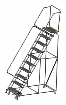 Slope Lockstep Roll Ladder Steel 100 In.