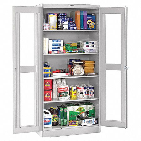 Storage Cabinet 78 x48 x24 LtGry 4Shlv