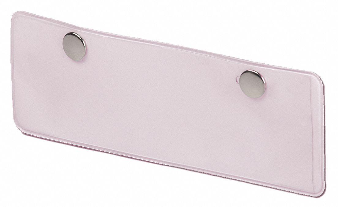 Label Holder Pink Smooth Pocket