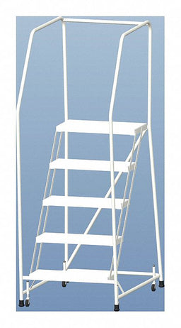 Rolling Ladder Aluminum 47-1/2 In.H