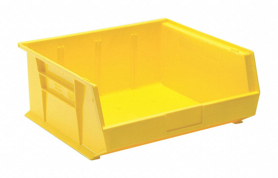 F0607 Hang and Stack Bin Yellow PP 7 in