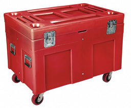 F1331 Storage Cart Red Polyethylene 34 in