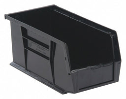 F0600 Hang and Stack Bin Black PP 5 in