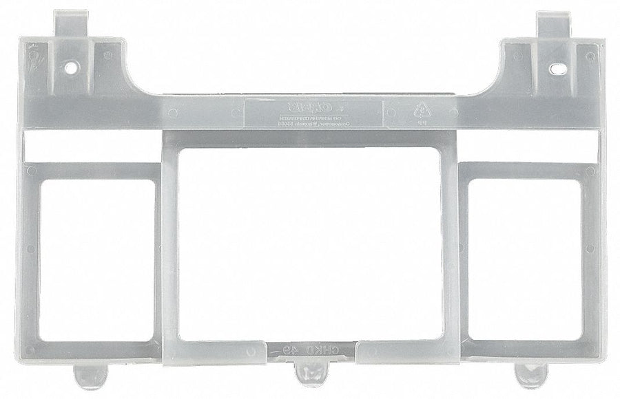 Label Holder Gray Plastic Slide-In