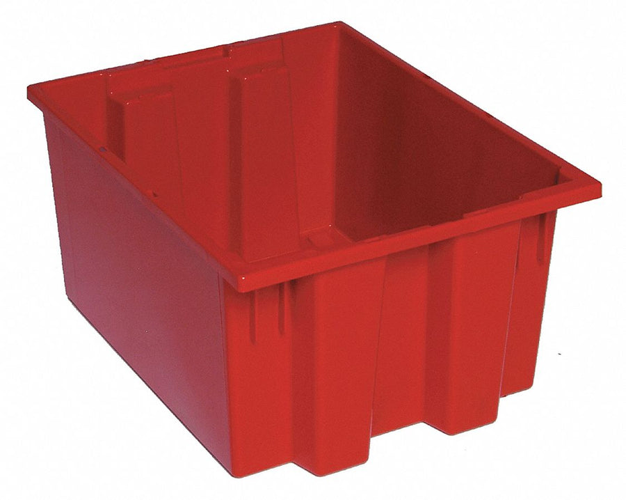 E1880 Stk and Nest Ctr Red Solid Polypropylene