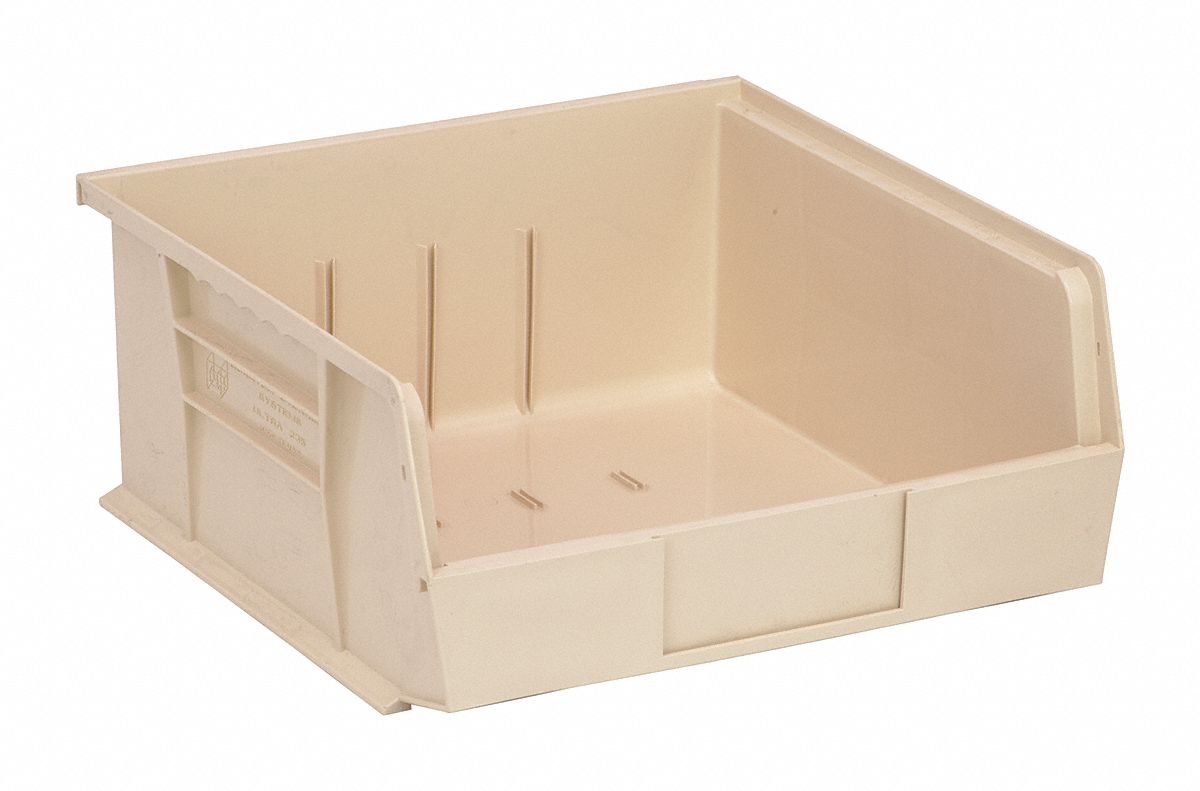 F0603 Hang and Stack Bin Ivory PP 5 in