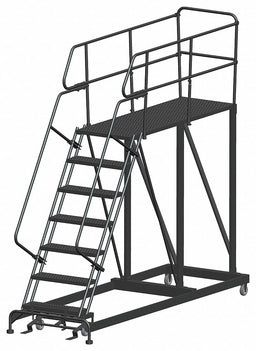 Roll Work Platform Steel Single 70 In.H