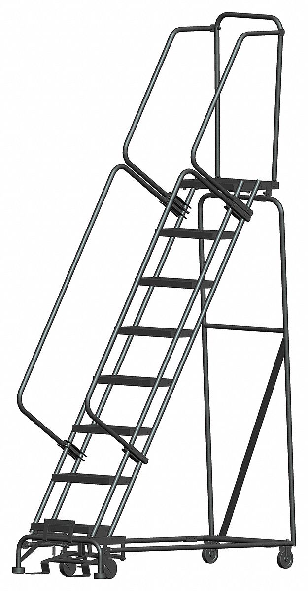 Lockstep Rolling Ladder Steel 80 In.H