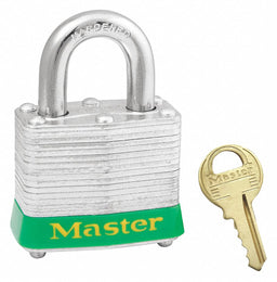D1927 Lockout Padlock KD Green 1-1/4 H