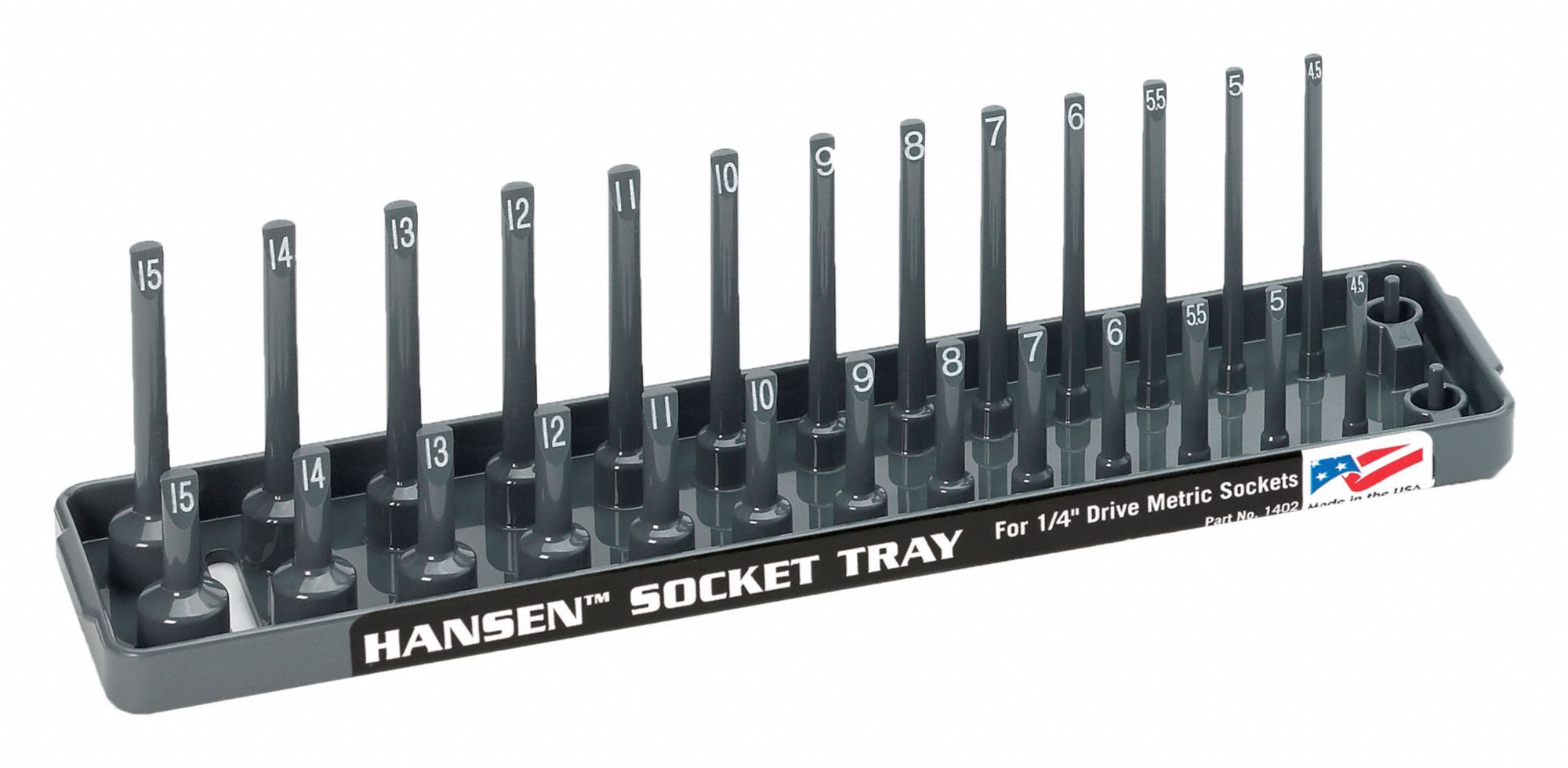 SocketTray Gray Plastic 91/8in 1PK