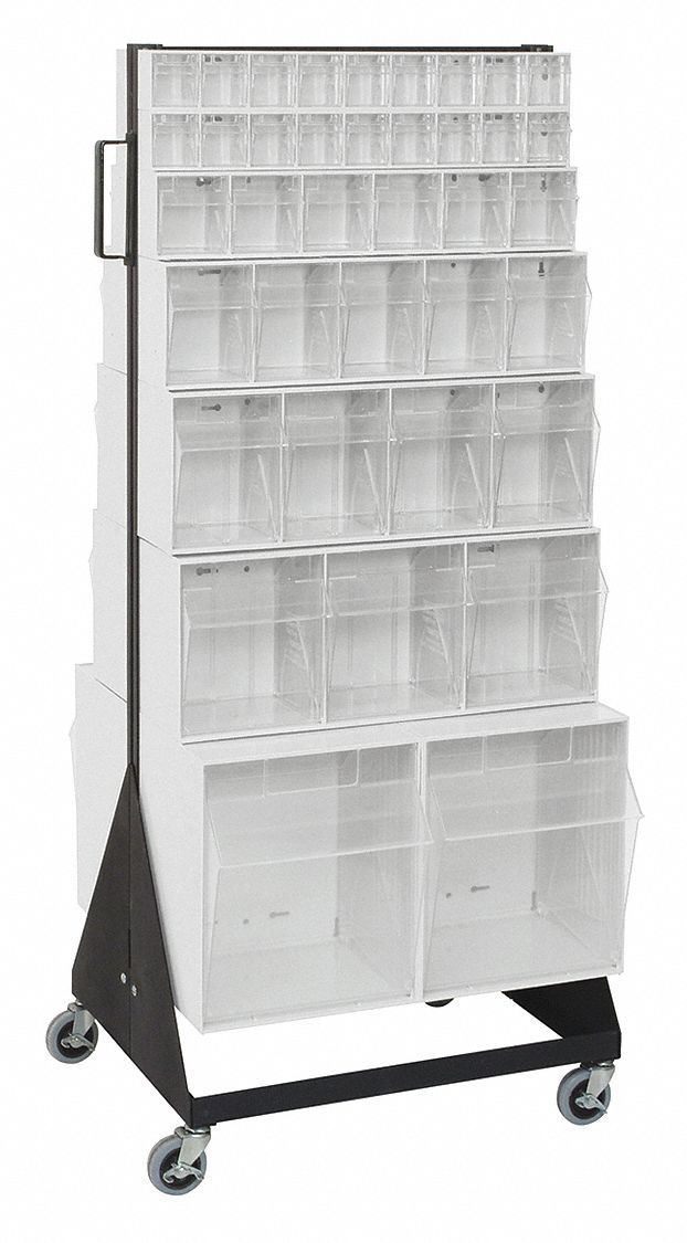 Bin Storage Rack Powder Coated 52 in