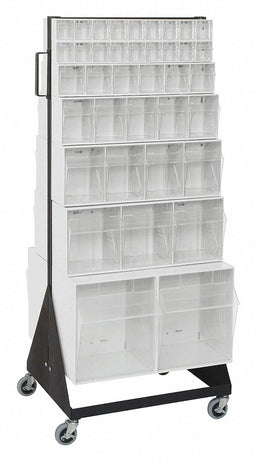 Bin Storage Rack Powder Coated 52 in