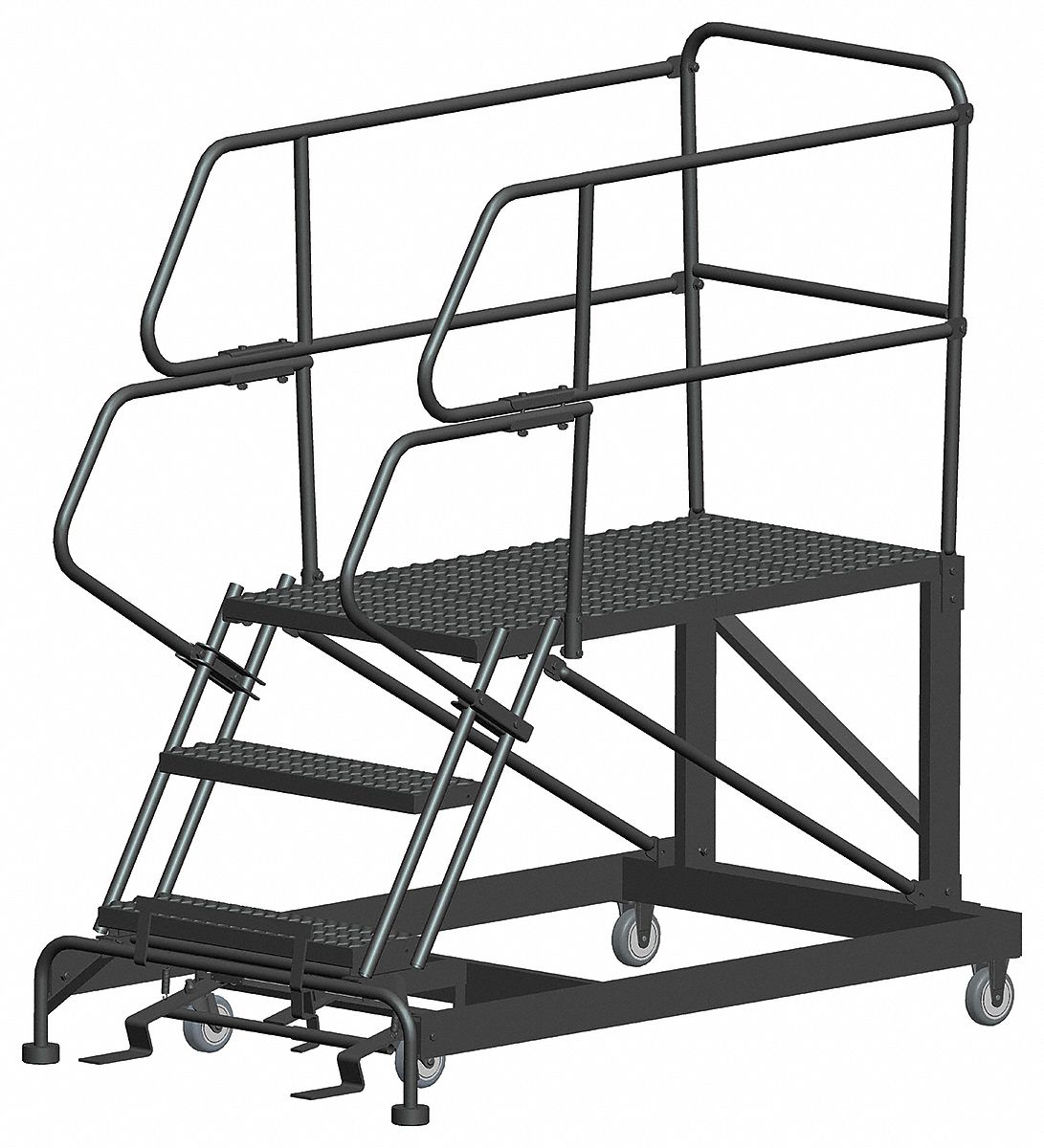 Roll Work Platform Steel Single 30 In.H