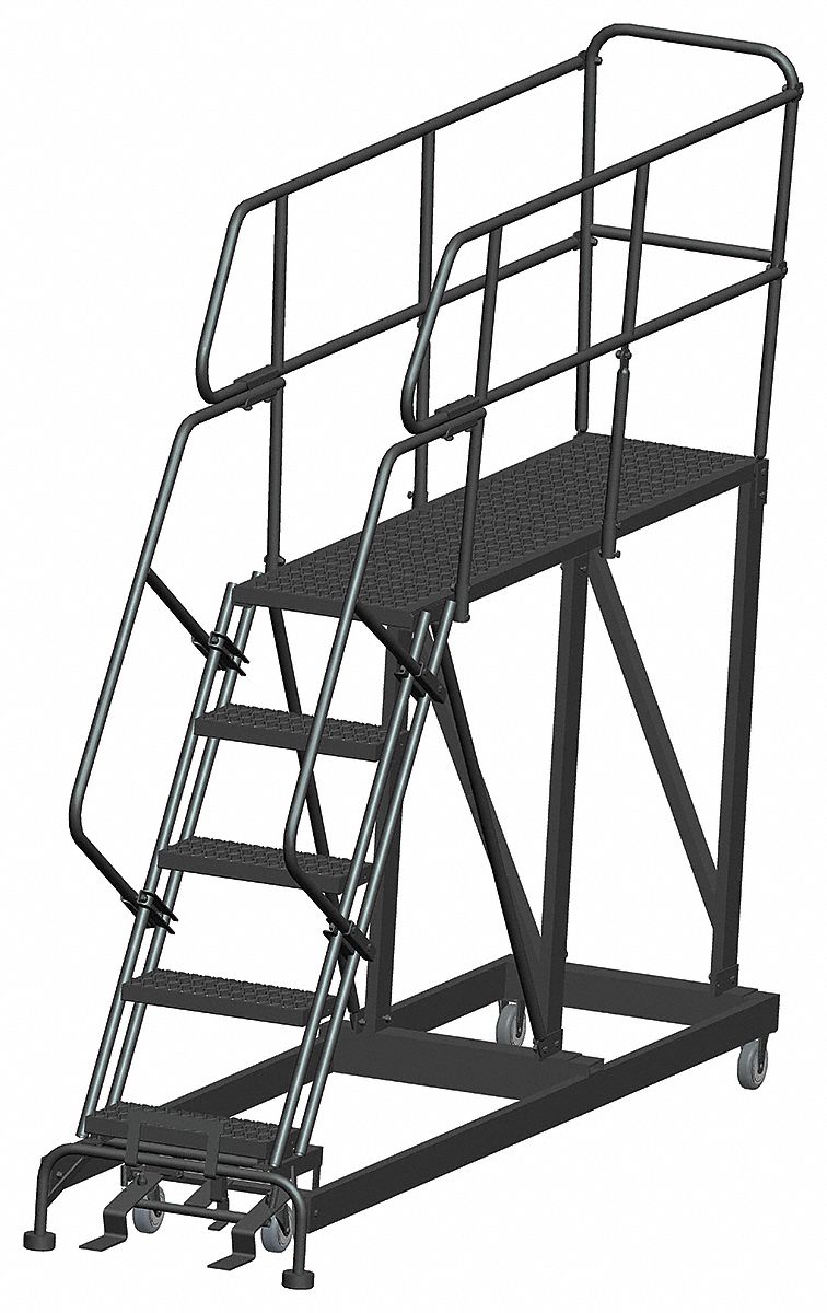 Roll Work Platform Steel Single 50 In.H