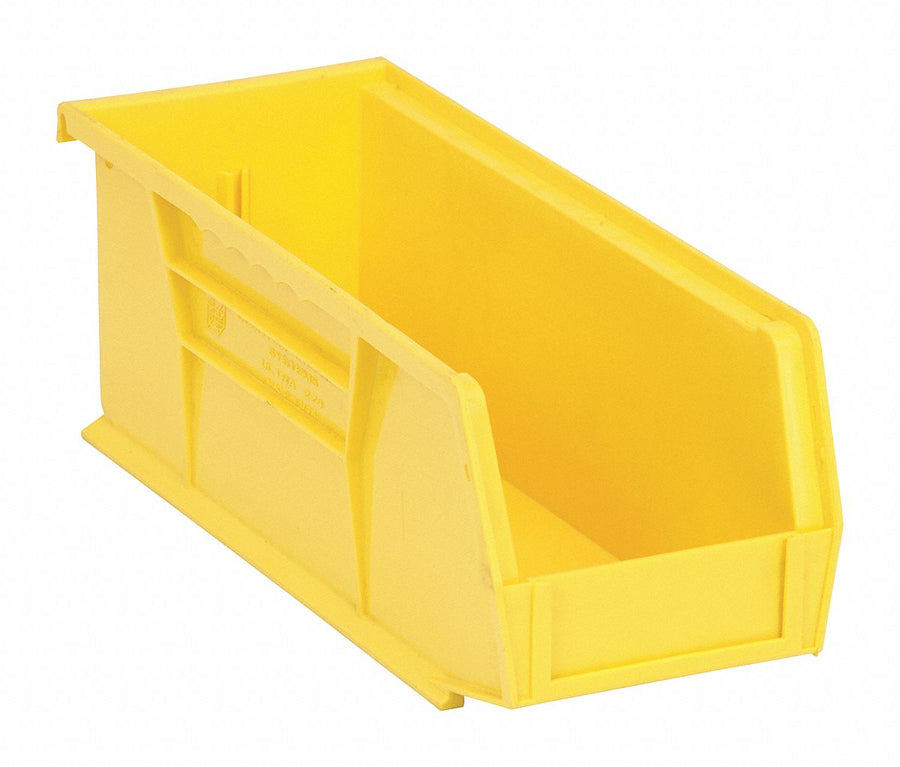 E1526 Hang and Stack Bin Yellow PP 4 in