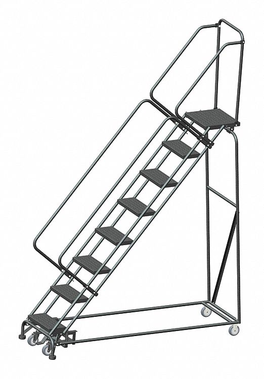 Lockstep Rolling Ladder Steel 80 In.H
